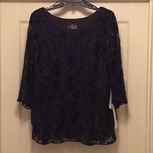 Alex Evenings 3/4 Sleeve Blouse